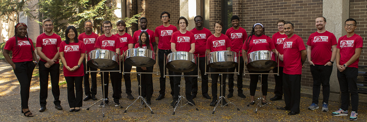 NIU Steelband group photo